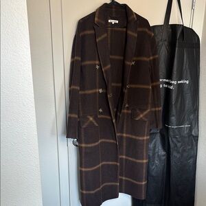 Reformation Leighton Double Breasted Wool Coat